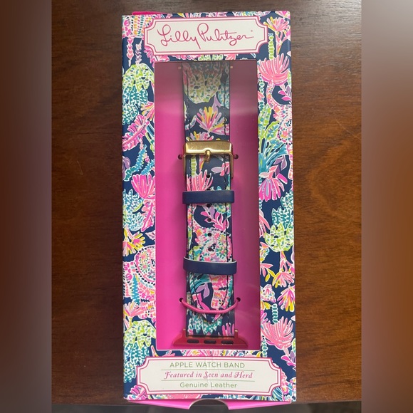 Lilly Pulitzer Seen and Herd Apple Watch Band NEW BOXED - Picture 1 of 4